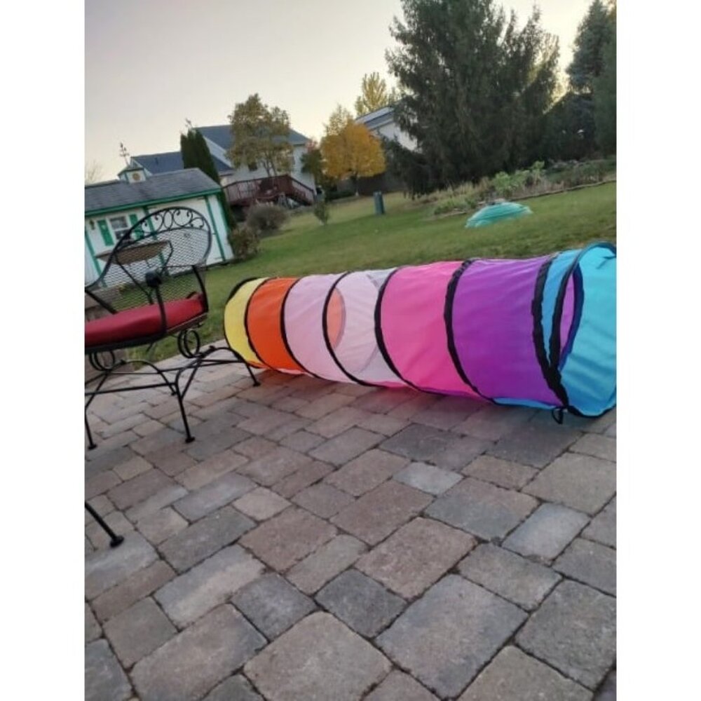 Kids Play Tunnel for Toddlers, 5.7 Foot Pop Up Crawl Through Tunnel Play Tent